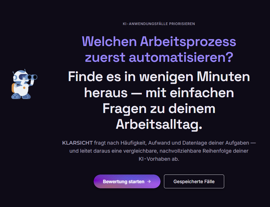 KLARSICHT – Projektvorschau