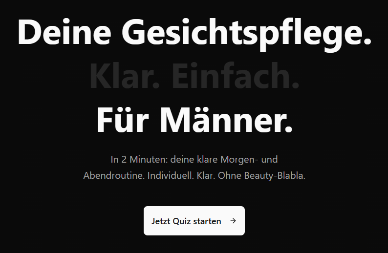 SkinPlan – Skincare, Simplified for Men project showcase